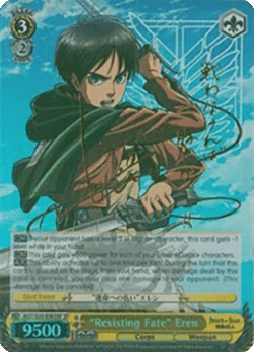 Weiss Schwarz AOT/S35 "Resisting Fate" Eren (V.2 - Special Rare)