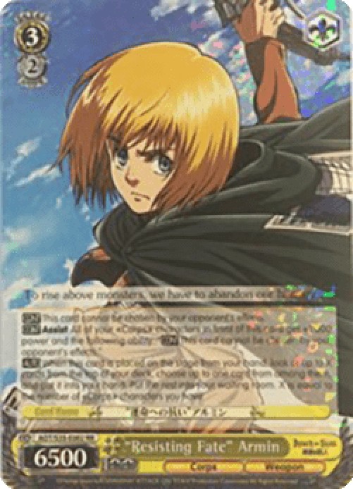Weiss Schwarz AOT/S35 "Resisting Fate" Armin (V.1 - Double Rare)