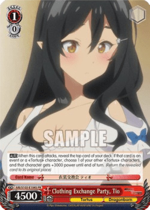 Weiss Schwarz ARI/S103 Clothing Exchange Party, Tio (V.2 - Promo)