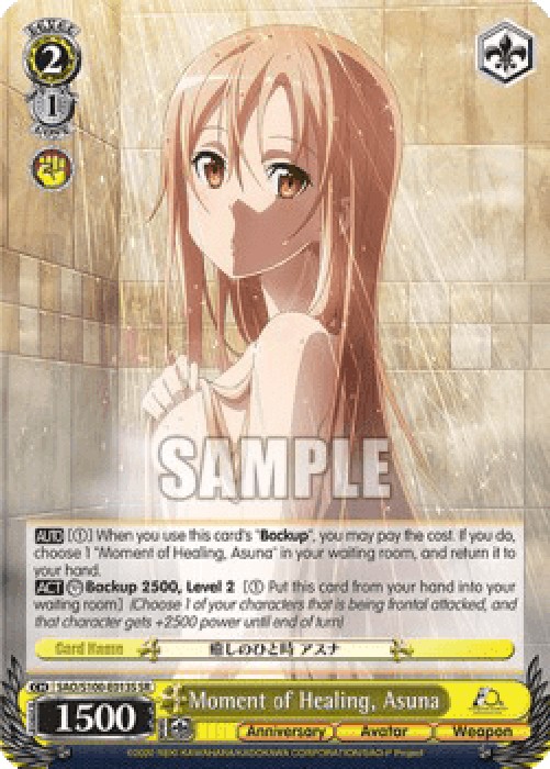 Weiss Schwarz SAO/S100 Moment of Healing, Asuna (V.2 - Super Rare)