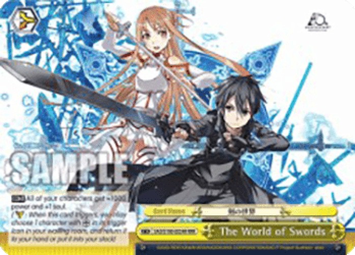 Weiss Schwarz SAO/S100 The World of Swords (V.2 - Triple Rare)