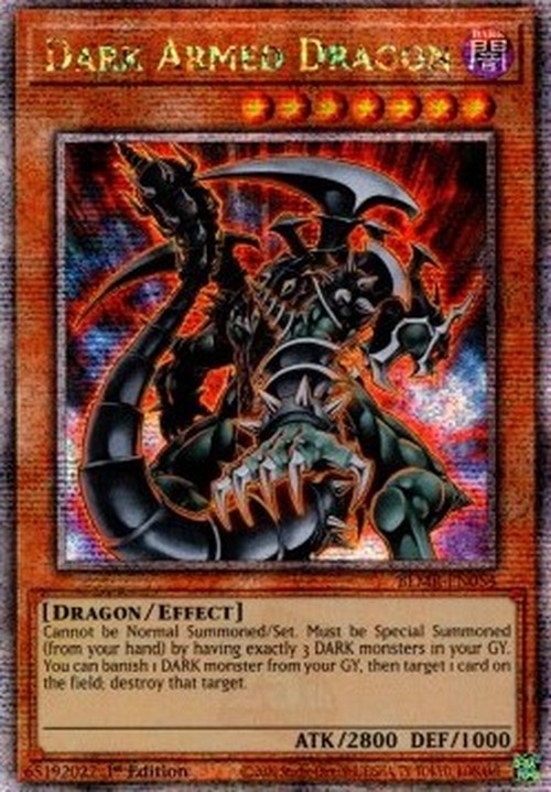Yu-Gi-Oh! BLMR Dark Armed Dragon (V.2 - Quarter Century Secret Rare)