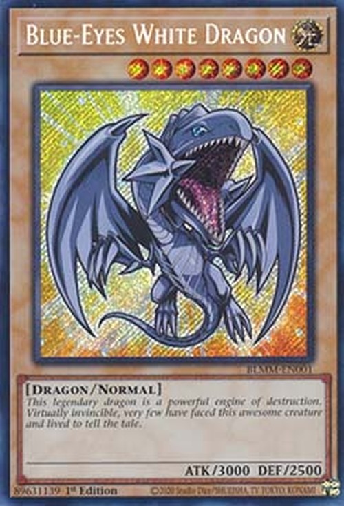 Yu-Gi-Oh! BLMM Blue-Eyes White Dragon (V.1 - Secret Rare)
