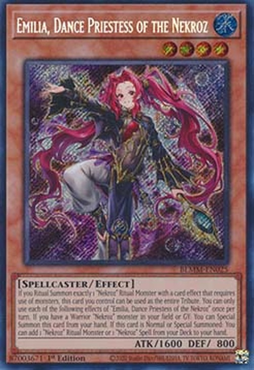 Yu-Gi-Oh! BLMM Emilia, Dance Priestess of the Nekroz (V.1 - Secret Rare)