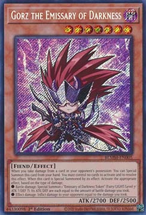 Yu-Gi-Oh! BLMM Gorz the Emissary of Darkness (V.1 - Secret Rare)