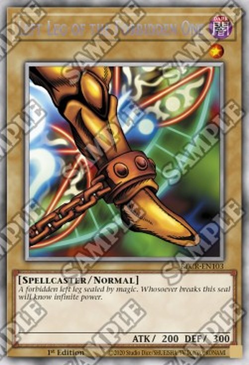 Yu-Gi-Oh! BLCR Left Leg of the Forbidden One