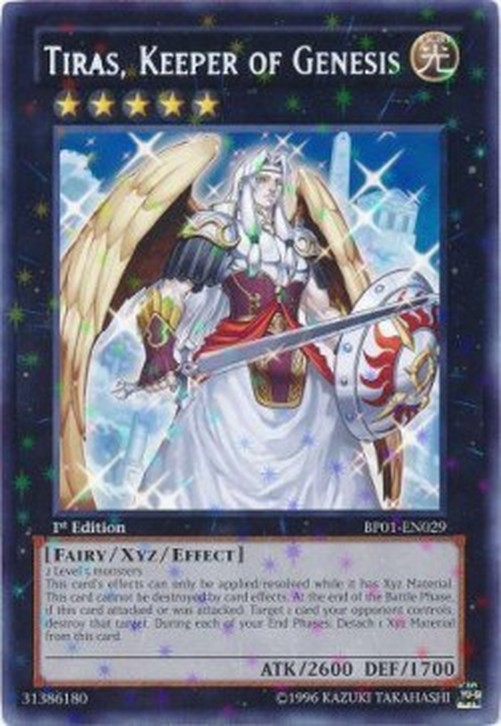 Yu-Gi-Oh! BP01 Tiras, Keeper of Genesis (V.2 - Starfoil Rare)
