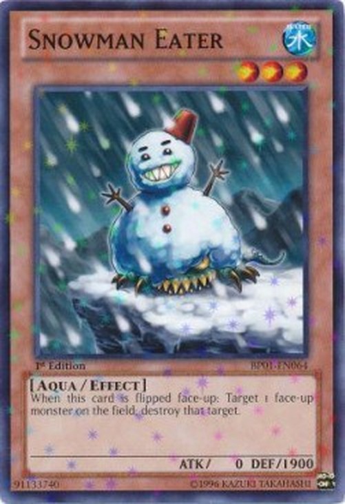 Yu-Gi-Oh! BP01 Snowman Eater (V.2 - Starfoil Rare)