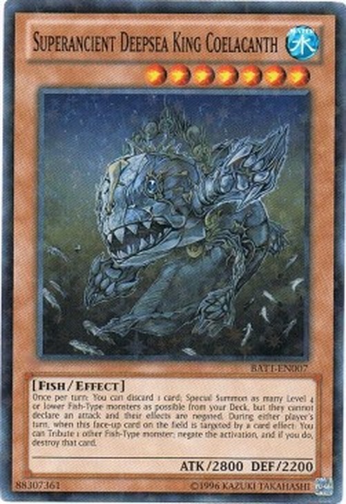 Yu-Gi-Oh! BATT Superancient Deepsea King Coelacanth