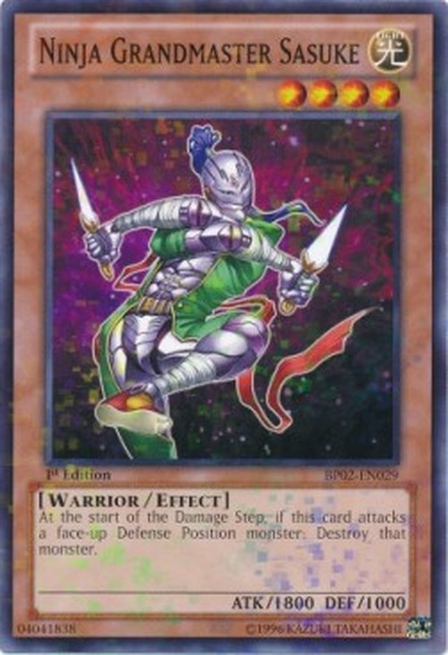 Yu-Gi-Oh! BP02 Ninja Grandmaster Sasuke (V.2 - Mosaic Rare)