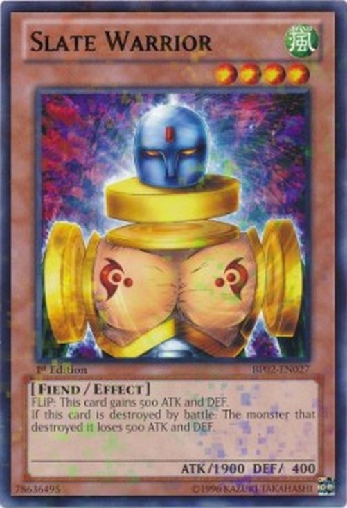 Yu-Gi-Oh! BP02 Slate Warrior (V.1 - Mosaic Rare)
