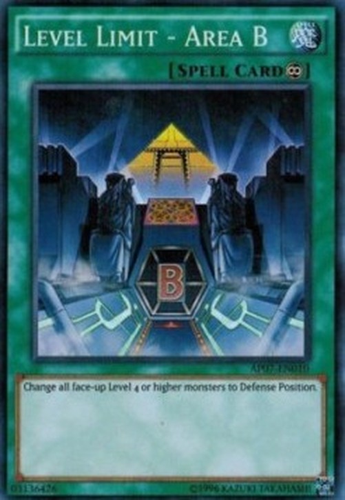 Yu-Gi-Oh! AP07 Level Limit - Area B