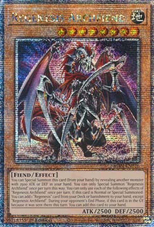 Yu-Gi-Oh! ALIN Regenesis Archfiend (V.2 - Quarter Century Secret Rare)