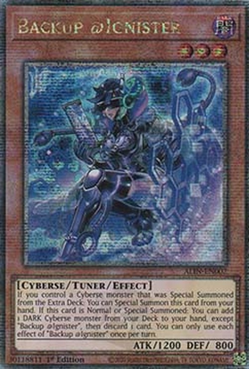 Yu-Gi-Oh! ALIN Backup @Ignister (V.2 - Quarter Century Secret Rare)