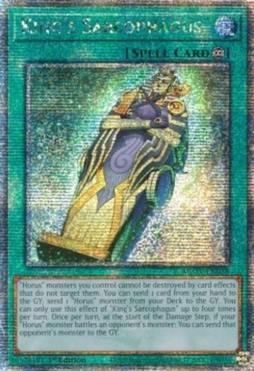 Yu-Gi-Oh! AGOV King's Sarcophagus (V.2 - Quarter Century Secret Rare)