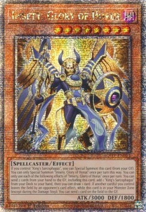 Yu-Gi-Oh! AGOV Imsety, Glory of Horus (V.2 - Quarter Century Secret Rare)