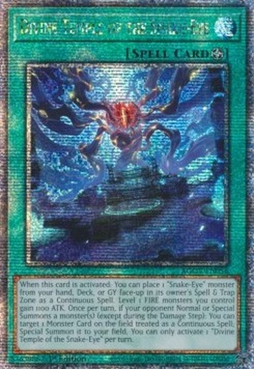 Yu-Gi-Oh! AGOV Divine Temple of the Snake-Eye (V.2 - Quarter Century Secret