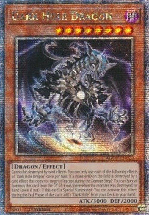 Yu-Gi-Oh! AGOV Dark Hole Dragon (V.2 - Quarter Century Secret Rare)