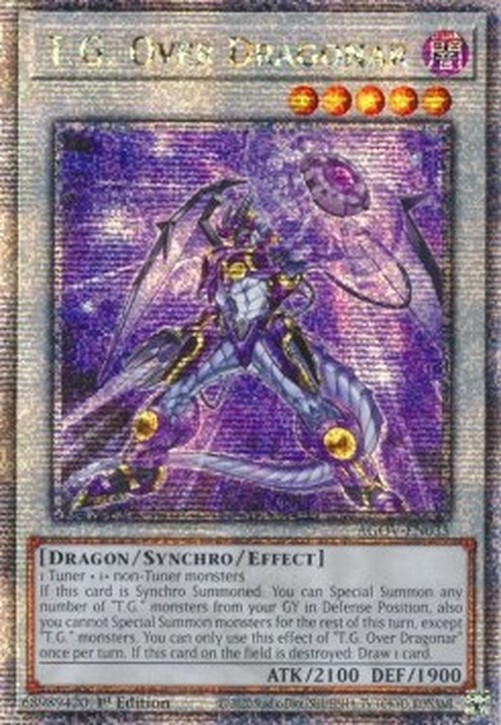 Yu-Gi-Oh! AGOV T.G. Over Dragonar (V.2 - Quarter Century Secret Rare)