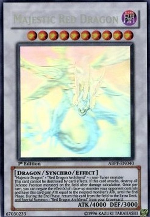 Yu-Gi-Oh! ABPF Majestic Red Dragon (V.3 - Ghost Rare)
