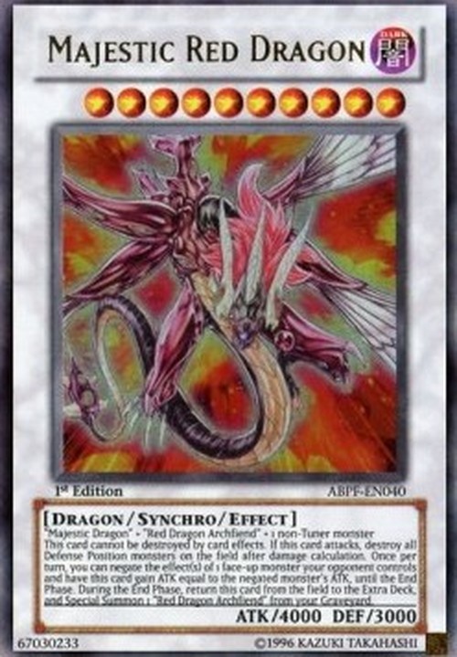 Yu-Gi-Oh! ABPF Majestic Red Dragon (V.1 - Ultra Rare)