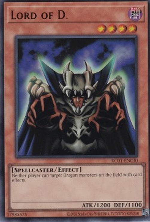 Yu-Gi-Oh! KC01 Lord of D.