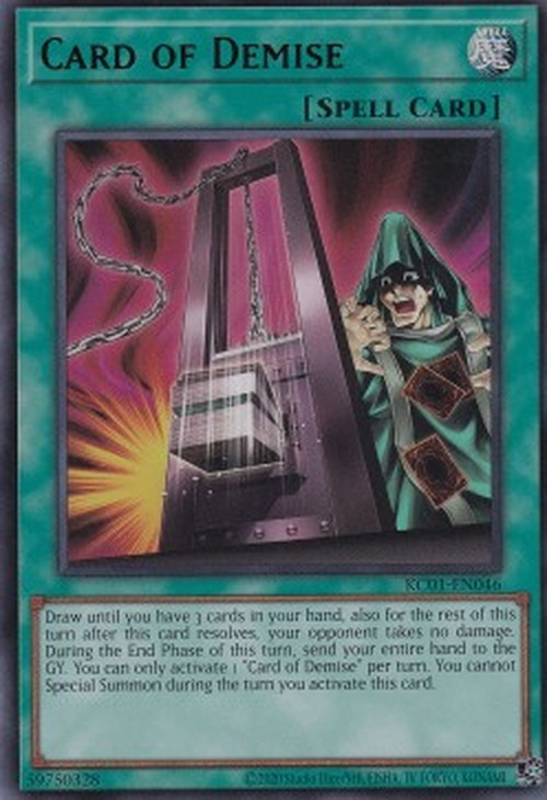 Yu-Gi-Oh! KC01 Card of Demise