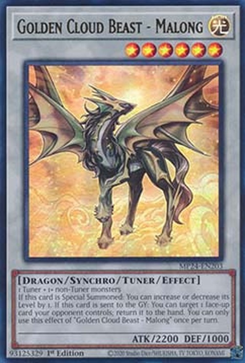 Yu-Gi-Oh! MP24 Golden Cloud Beast - Malong