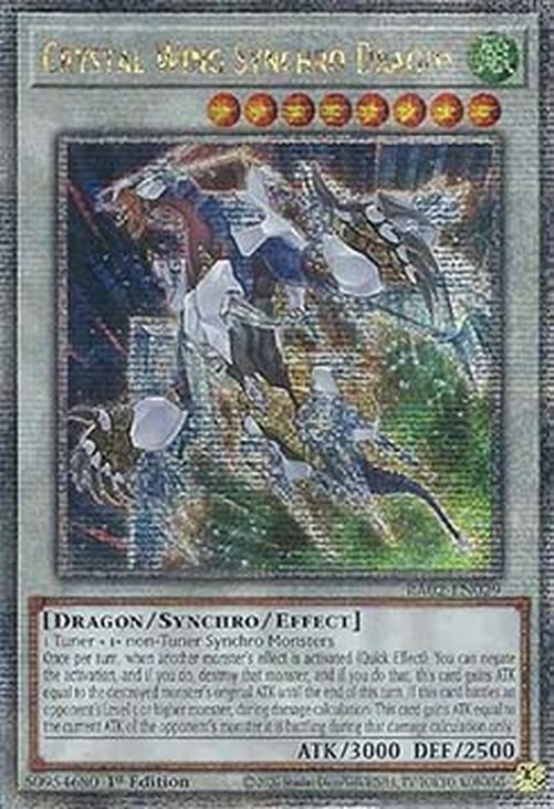 Yu-Gi-Oh! RA02 Crystal Wing Synchro Dragon (V.5 - Quarter Century Secret Ra