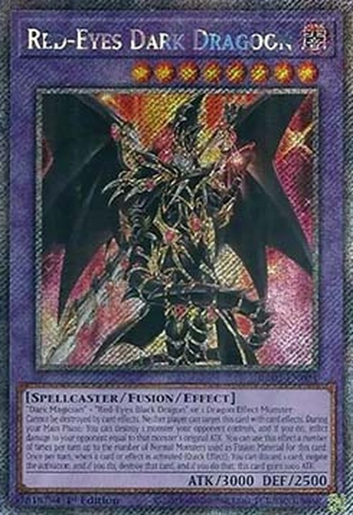 Yu-Gi-Oh! RA02 Red-Eyes Dark Dragoon (V.4 - Platinum Secret Rare)