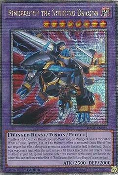 Yu-Gi-Oh! RA02 Rindbrumm the Striking Dragon (V.5 - Quarter Century Secret 