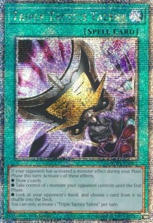 Yu-Gi-Oh! RA01 Triple Tactics Talent (V.5 - Quarter Century Secret Rare)