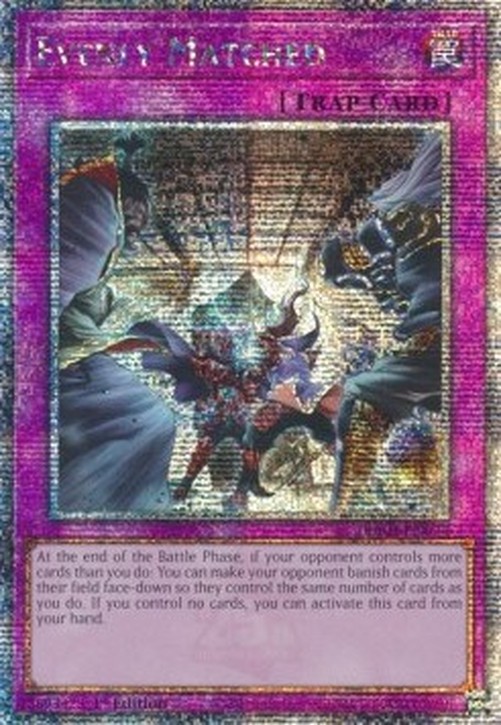 Yu-Gi-Oh! RA01 Evenly Matched (V.5 - Quarter Century Secret Rare)