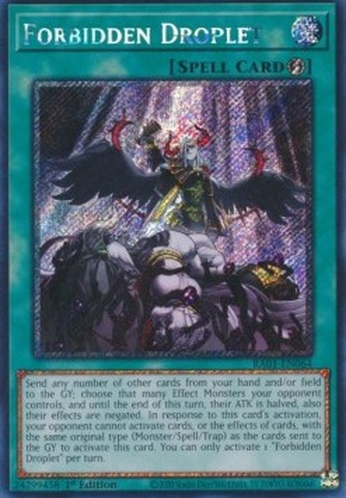 Yu-Gi-Oh! RA01 Forbidden Droplet (V.4 - Platinum Secret Rare)