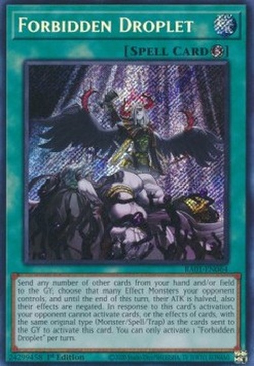 Yu-Gi-Oh! RA01 Forbidden Droplet (V.3 - Secret Rare)