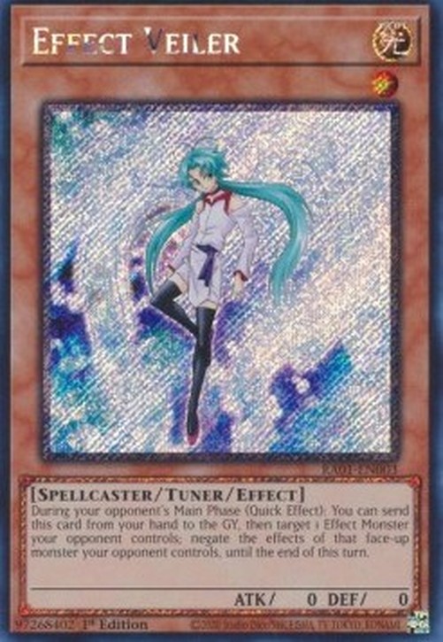 Yu-Gi-Oh! RA01 Effect Veiler (V.4 - Platinum Secret Rare)