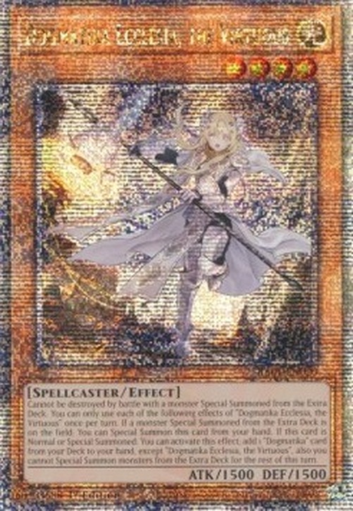 Yu-Gi-Oh! RA01 Dogmatika Ecclesia, the Virtuous (V.5 - Quarter Century Secr