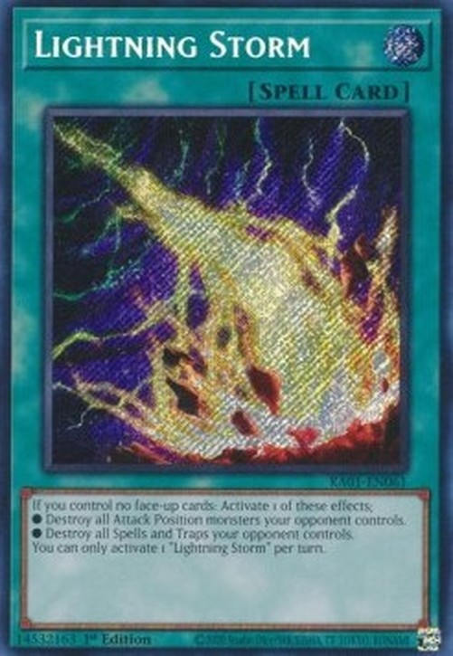 Yu-Gi-Oh! RA01 Lightning Storm (V.3 - Secret Rare)