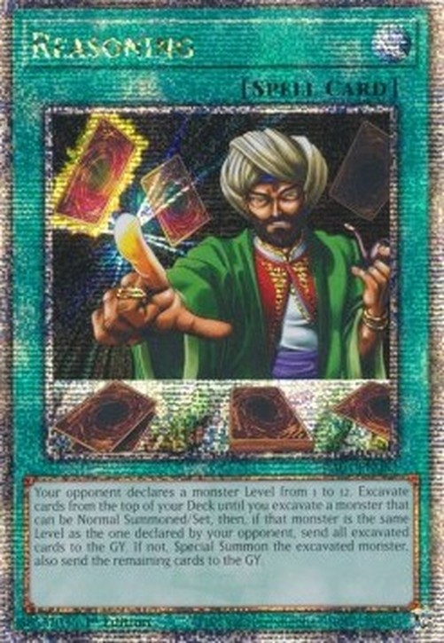 Yu-Gi-Oh! RA01 Reasoning (V.5 - Quarter Century Secret Rare)
