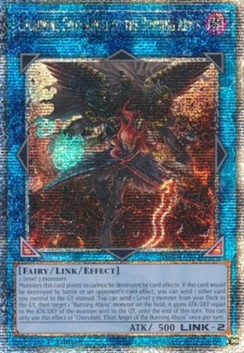 Yu-Gi-Oh! RA01 Cherubini, Ebon Angel of the Burning Abyss (V.5 - Quarter Ce