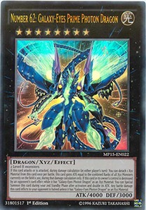 Yu-Gi-Oh! MP15 Number 62: Galaxy-Eyes Prime Photon Dragon
