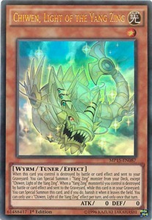 Yu-Gi-Oh! MP15 Chiwen, Light of the Yang Zing