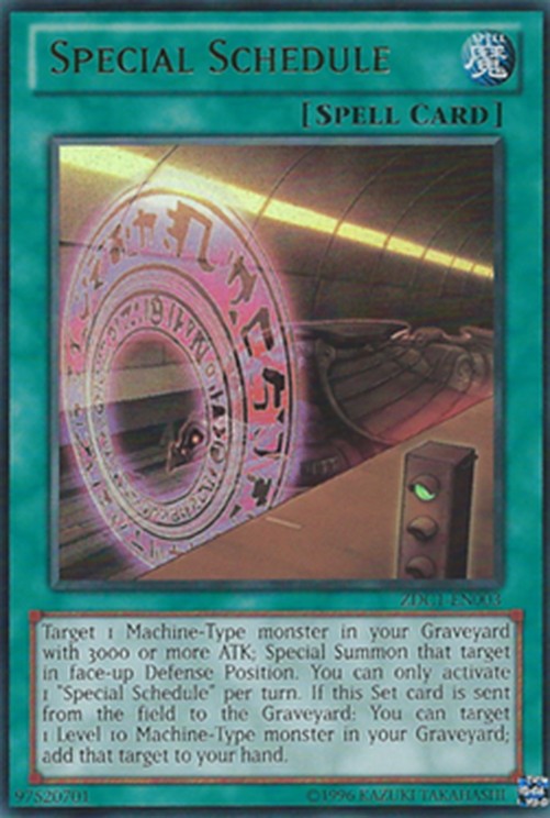 Yu-Gi-Oh! ZDC1 Special Schedule