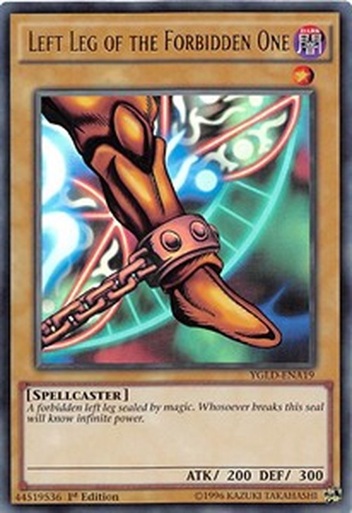 Yu-Gi-Oh! YGLD Left Leg of the Forbidden One