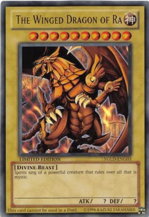 Yu-Gi-Oh! YGLD The Winged Dragon of Ra