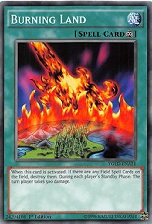 Yu-Gi-Oh! YGLD Burning Land
