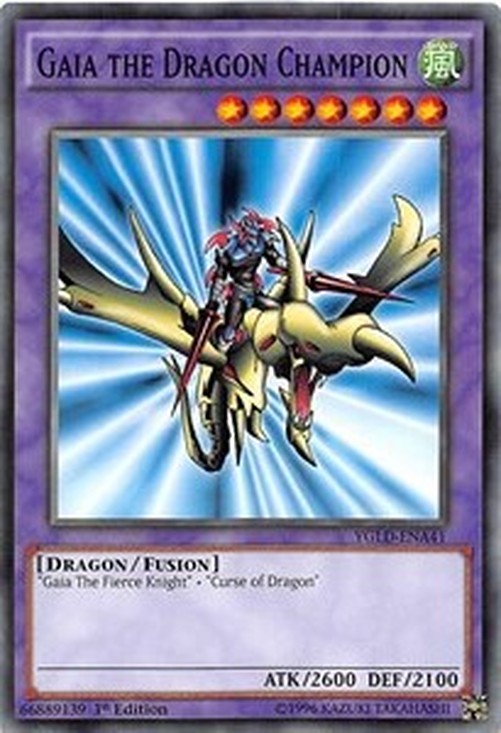 Yu-Gi-Oh! YGLD Gaia the Dragon Champion