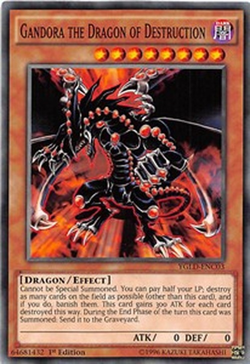 Yu-Gi-Oh! YGLD Gandora the Dragon of Destruction