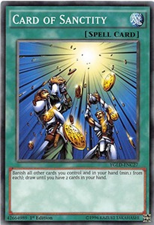 Yu-Gi-Oh! YGLD Card of Sanctity