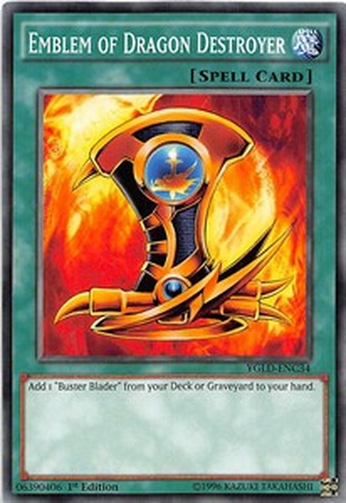 Yu-Gi-Oh! YGLD Emblem of Dragon Destroyer